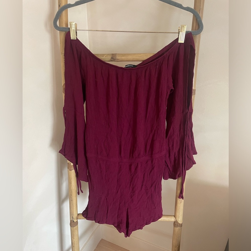 Ambiance Maroon Textured Top